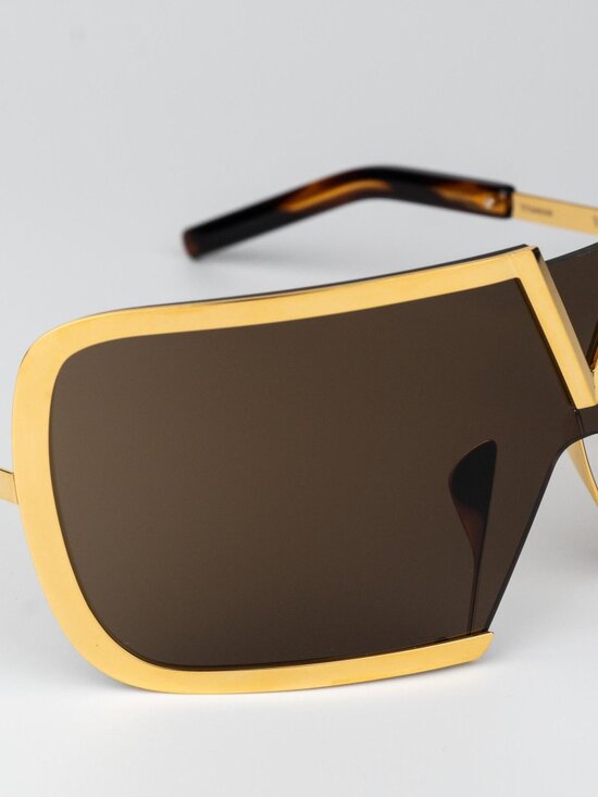 Valentino Women Sunglasses Titanium Gold Brown AR Mask V-ROMASK VLS-120B 146 main image 14